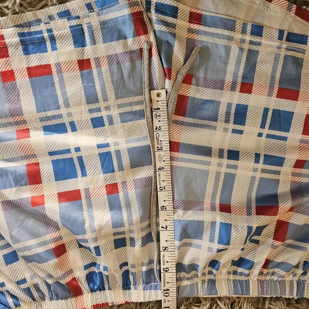 Plaid Pattern Casual Shorts with Elastic Waist